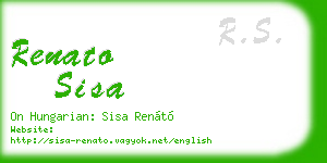 renato sisa business card